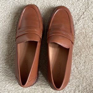 NWOT! Madewell The Corinne Lugsole Loafers, Dried Maple, Size 9